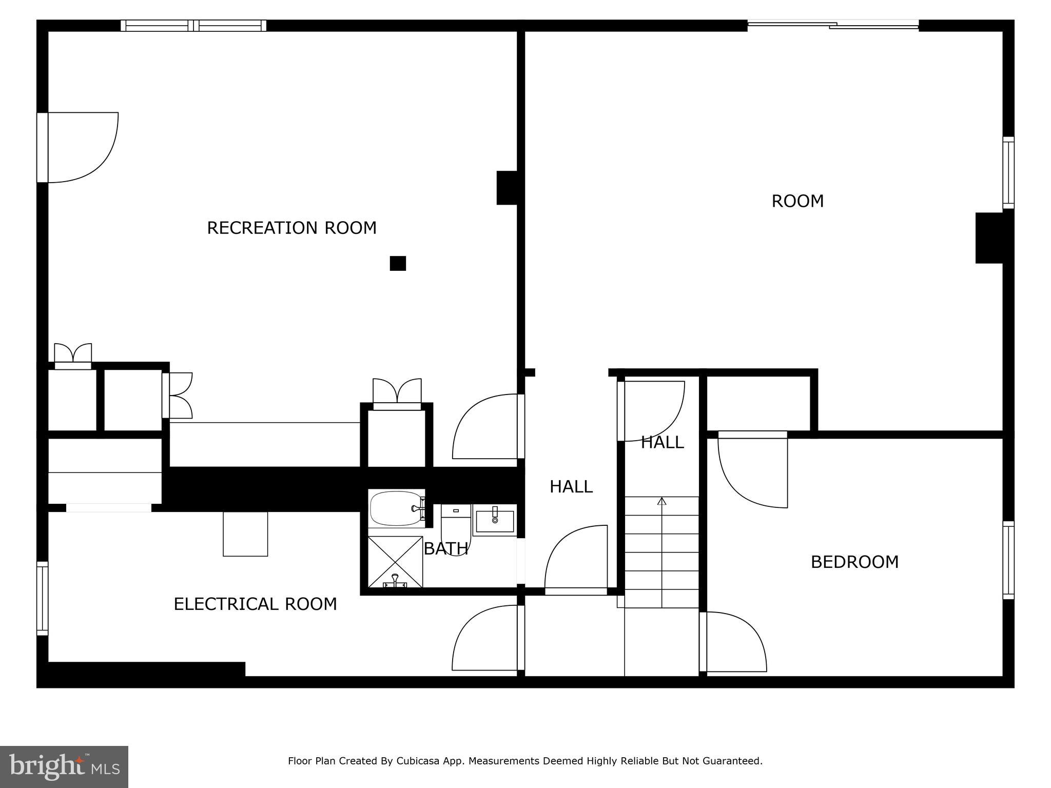 2827 Ellicott Street Northwest Washington, DC 20008 - Photo 50 of 50 Lower Level Floor Plan no dim