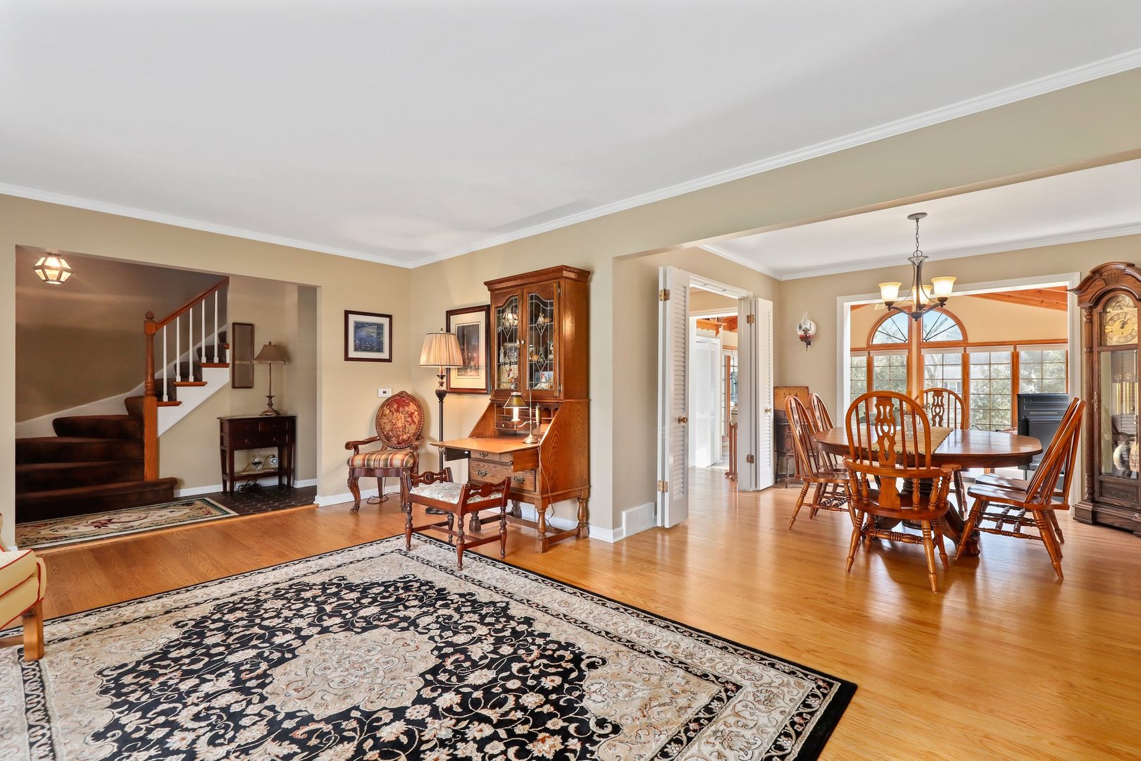303 Roberts Road Inverness, IL 60067 - Photo 22 of 48 a living room with furniture and wooden floor