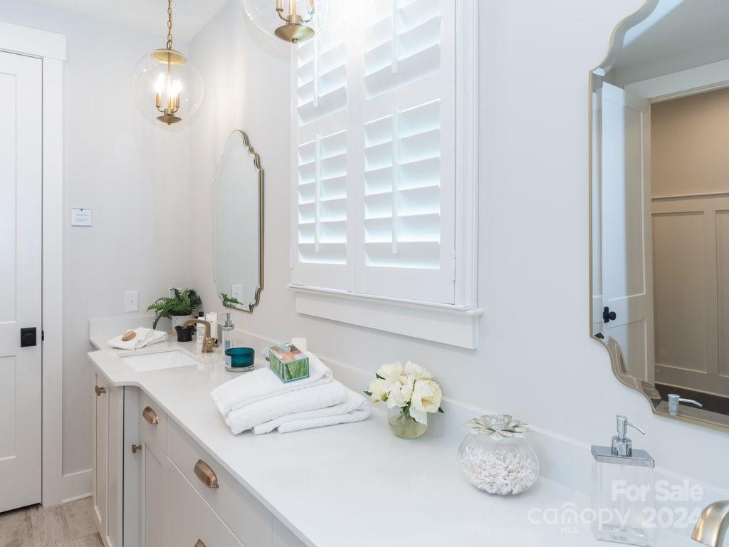 4298 Persimmon Road Lancaster, SC 29720 - Photo 16 of 46 a bathroom with a sink vanity and a mirror