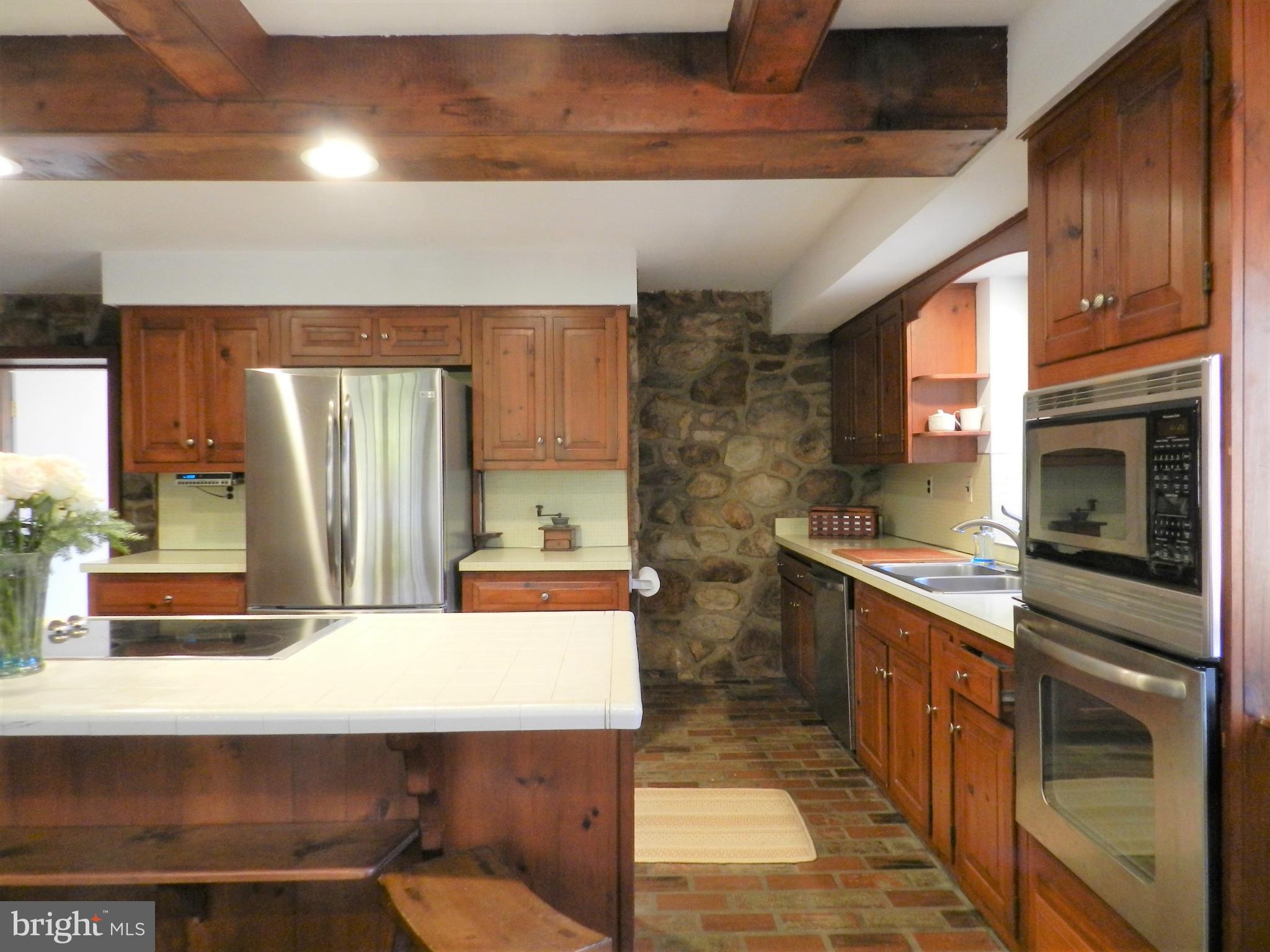 41 Boot Road Newtown Square, PA 19073 - Photo 29 of 84 Original Stone walls n Kitchen