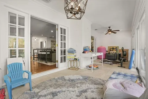a view of a livingroom with furniture and a view of living room