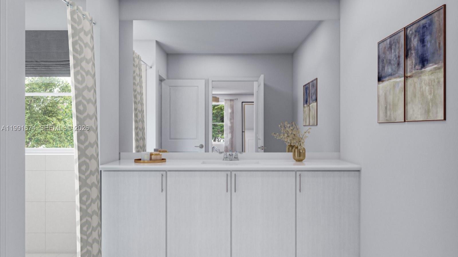 19435 Southwest 337th Terrace Homestead, FL 33034 - Photo 7 of 13 a bathroom with a sink and a mirror