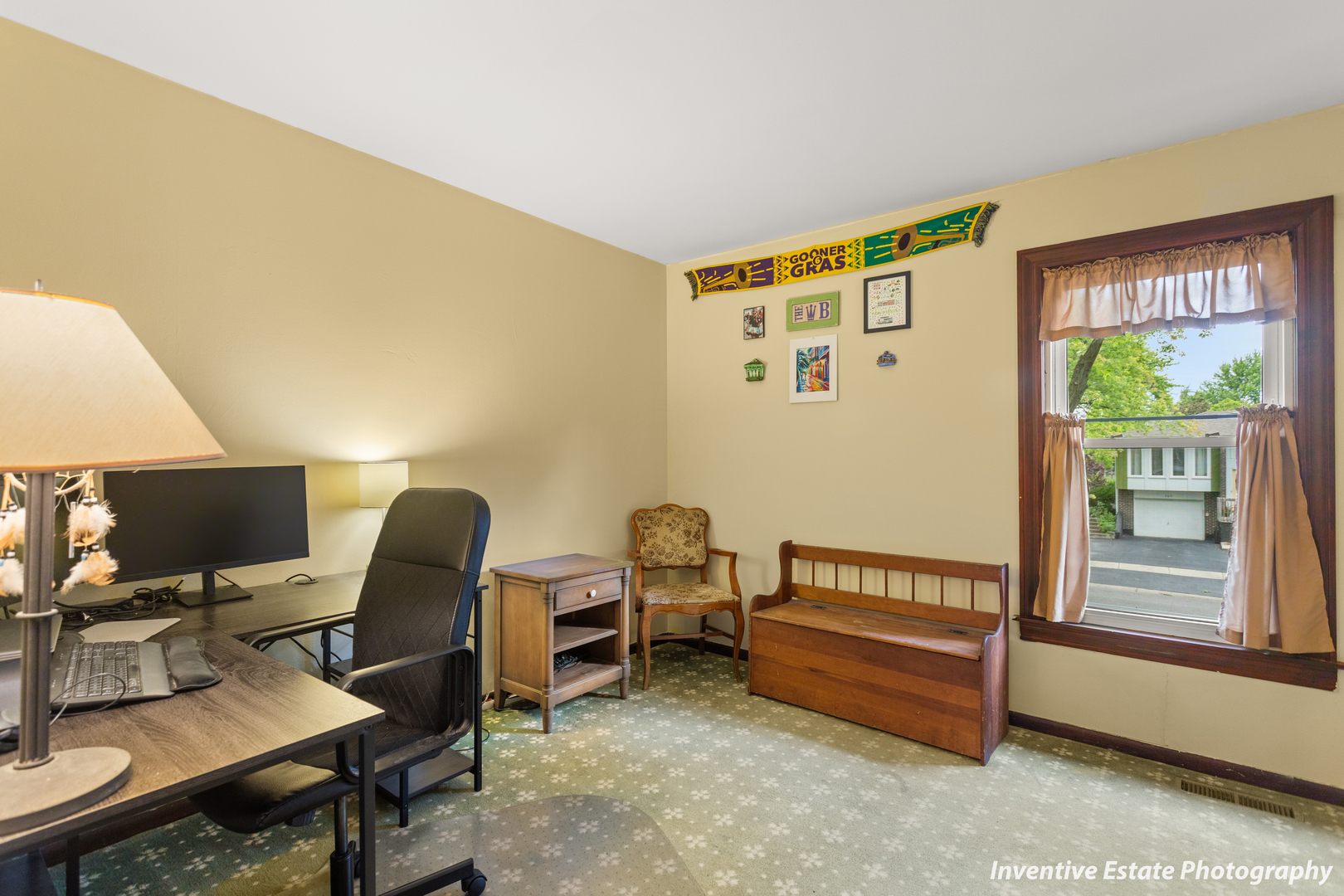 359 Galahad Road Bolingbrook, IL 60440 - Photo 14 of 22 a view of a workspace with furniture and a window