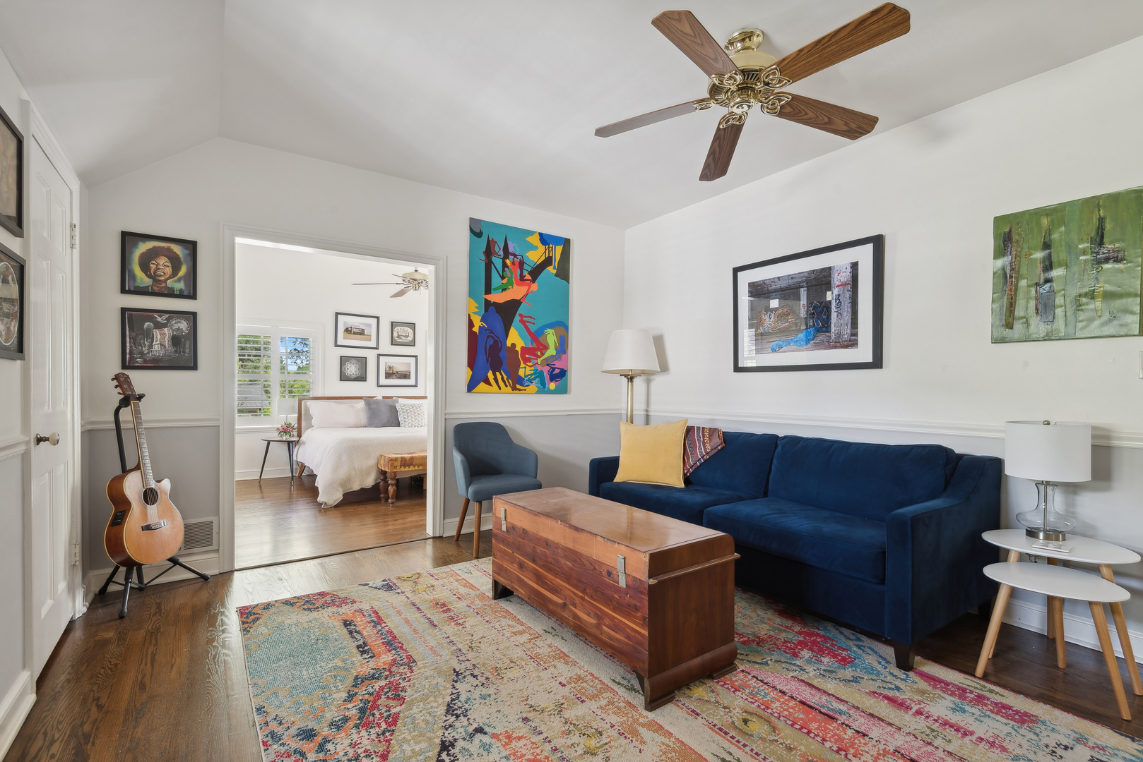 1249 Ridge Road Wilmette, IL 60091 - Photo 24 of 43 a living room with furniture and wooden floor