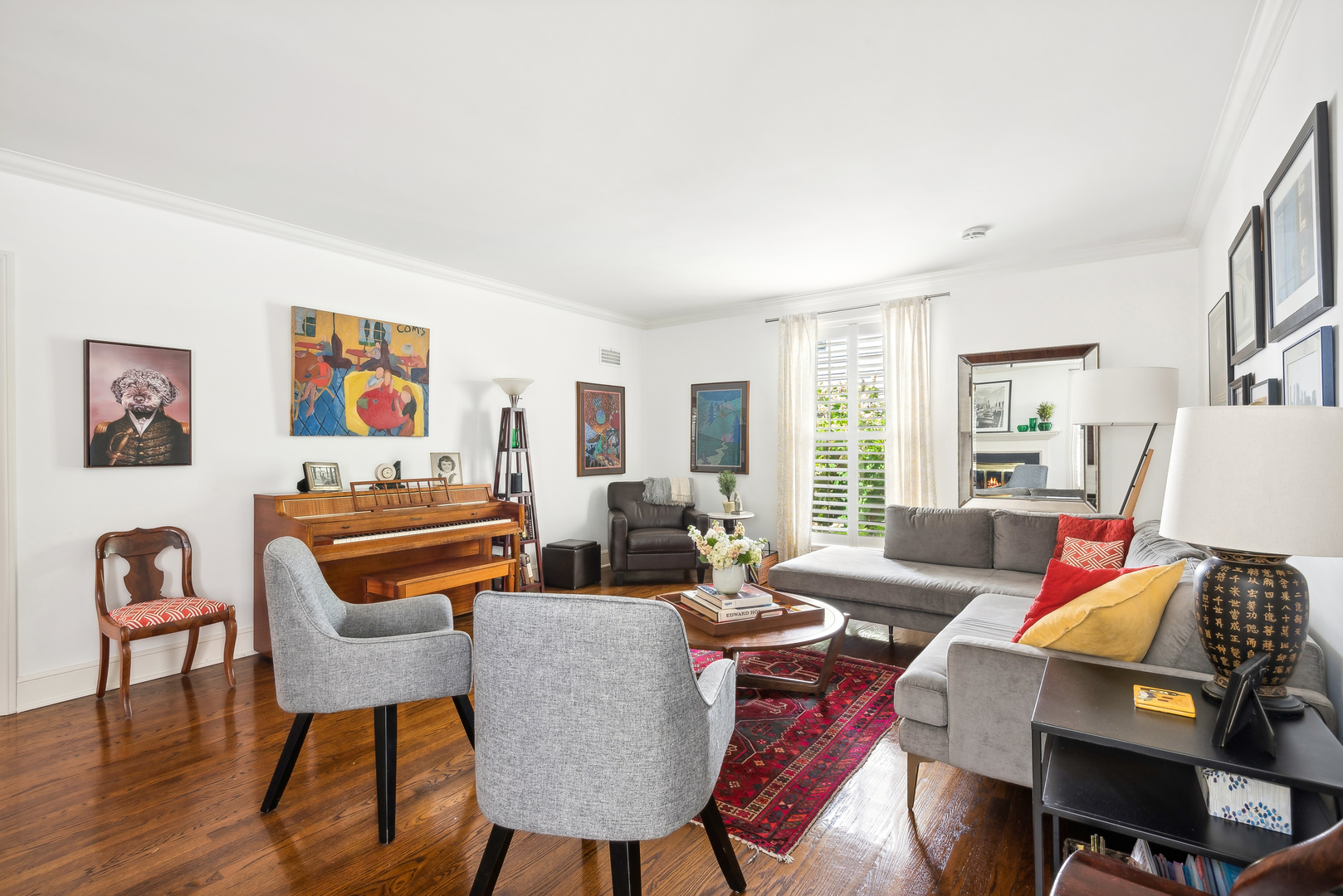1249 Ridge Road Wilmette, IL 60091 - Photo 5 of 43 a living room with furniture and wooden floor