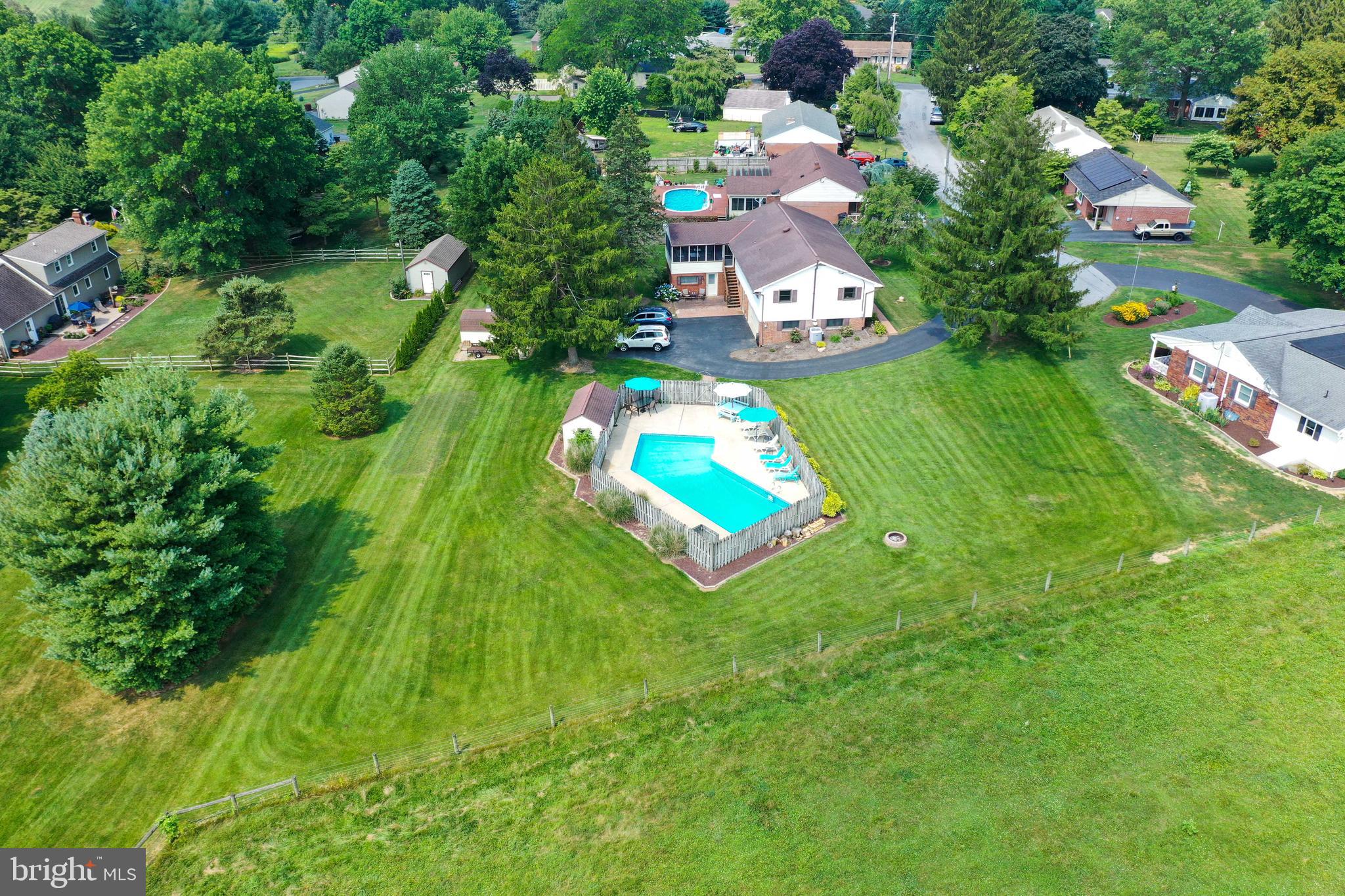 1307 Lookout Lane Lititz, PA 17543 - Photo 48 of 58 an aerial view of residential houses with outdoor space and street view
