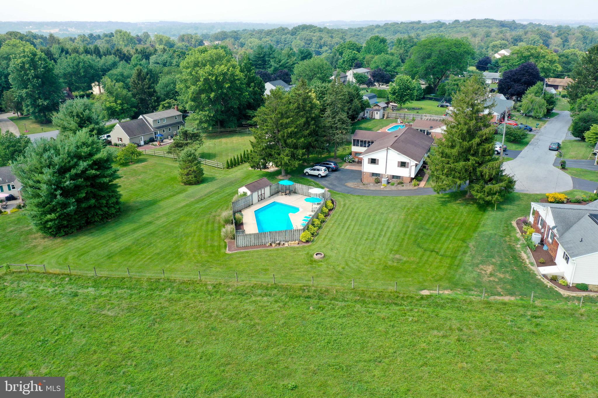 1307 Lookout Lane Lititz, PA 17543 - Photo 49 of 58 an aerial view of a house with a yard