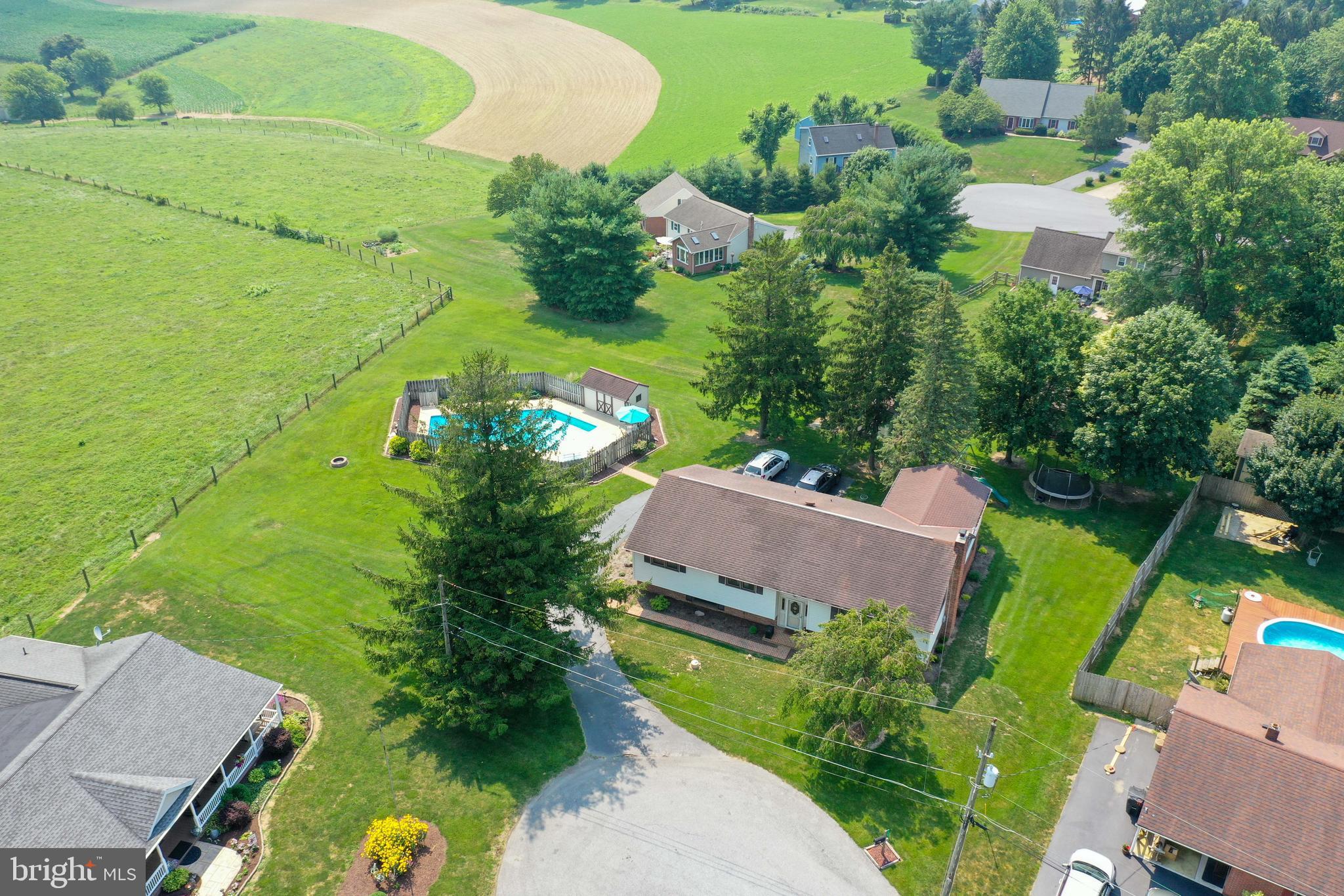 1307 Lookout Lane Lititz, PA 17543 - Photo 54 of 58 an aerial view of a house with a yard
