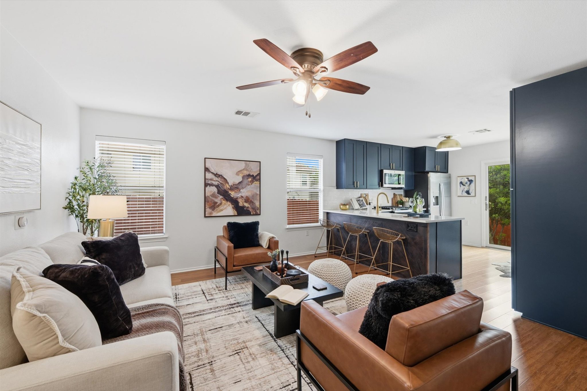 5321 Tower Trail Austin, TX 78723 - Photo 6 of 22 a living room with furniture kitchen view and a window