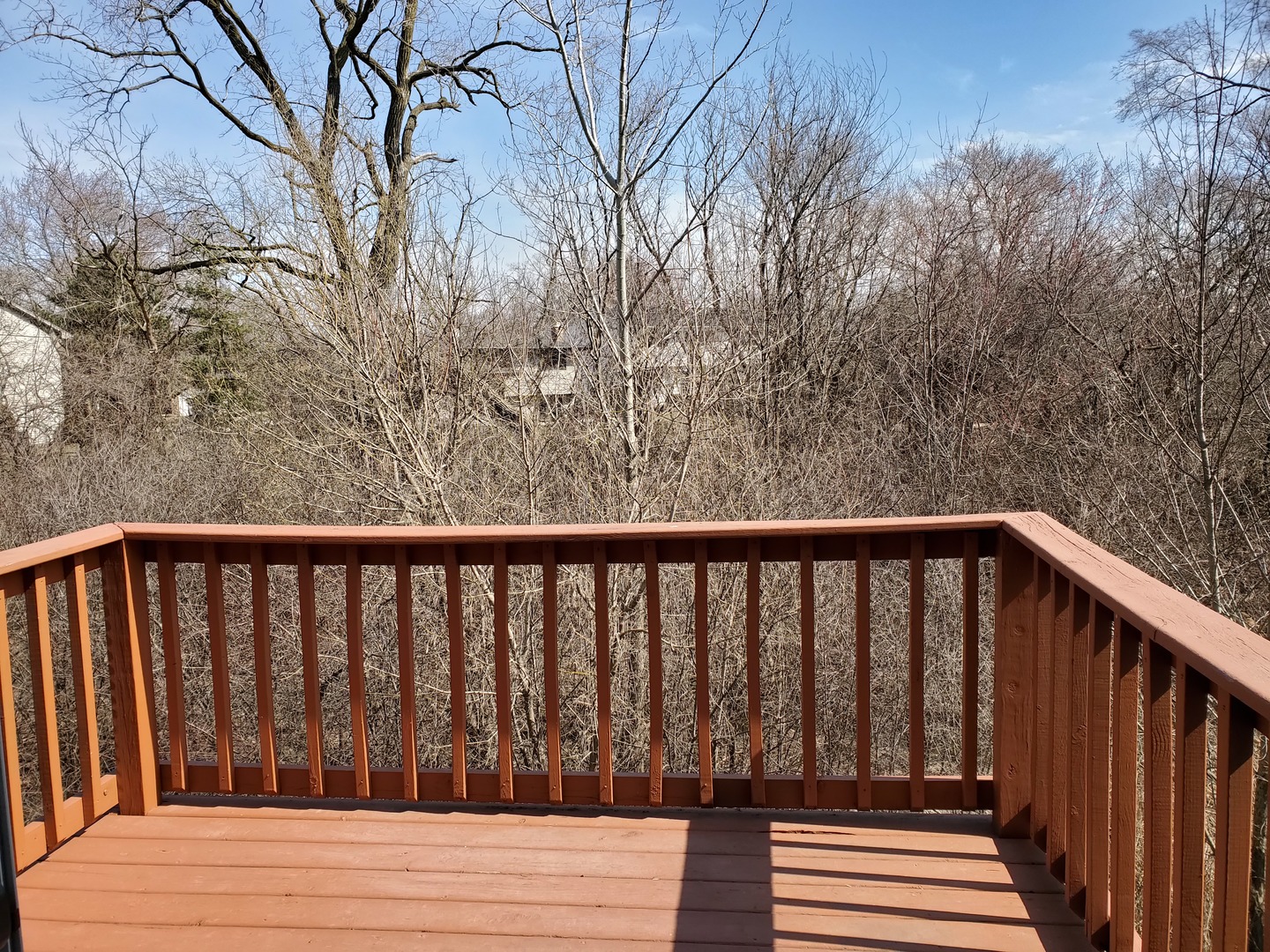 8225 Ripple Ridge, Unit 8225 Darien, IL 60561 - Photo 18 of 21 a balcony with wooden floor and fence