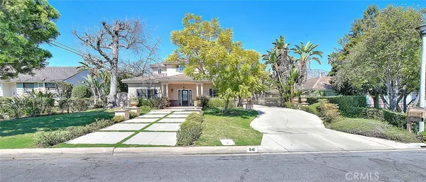 a view of house with outdoor space garden and entertaining space