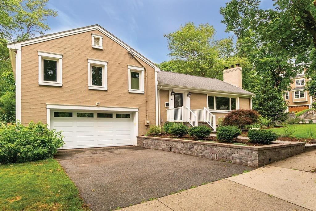 40 Helene Road Newton, MA 02468 - Photo 26 of 27 a front view of a house with a yard
