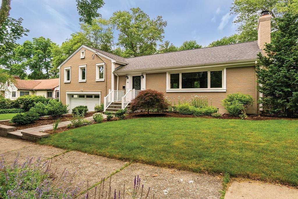 40 Helene Road Newton, MA 02468 - Photo 27 of 27 a front view of a house with garden