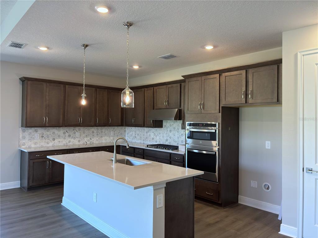10037 Hidden Hammock Loop Parrish, FL 34221 - Photo 5 of 19 a kitchen with kitchen island a sink stainless steel appliances and cabinets