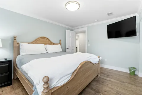 a white bath tub sitting in a bathroom