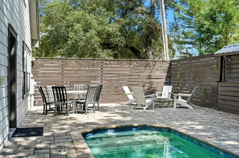 a view of a city with tall buildings