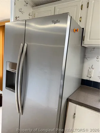 a close view of refrigerator