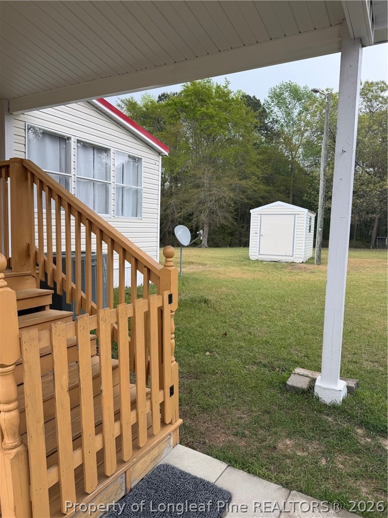 55 Academy Way Tar Heel, NC 28392 - Photo 8 of 8 a view of a porch