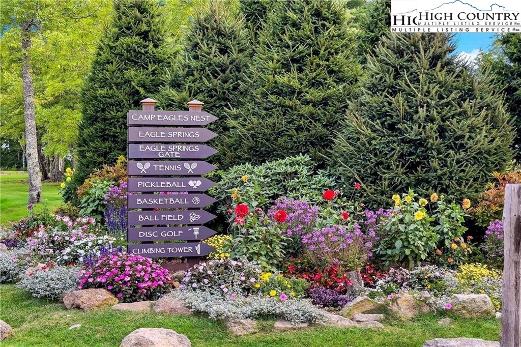 80 Lands End Trail Banner Elk, NC 28604 - Photo 20 of 31 a view of a flower garden in front of a house
