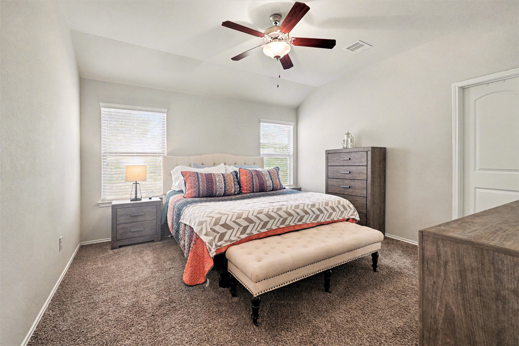 14106 Locke Point Court Conroe, TX 77384 - Photo 20 of 34 Primary Bedroom in Backyard