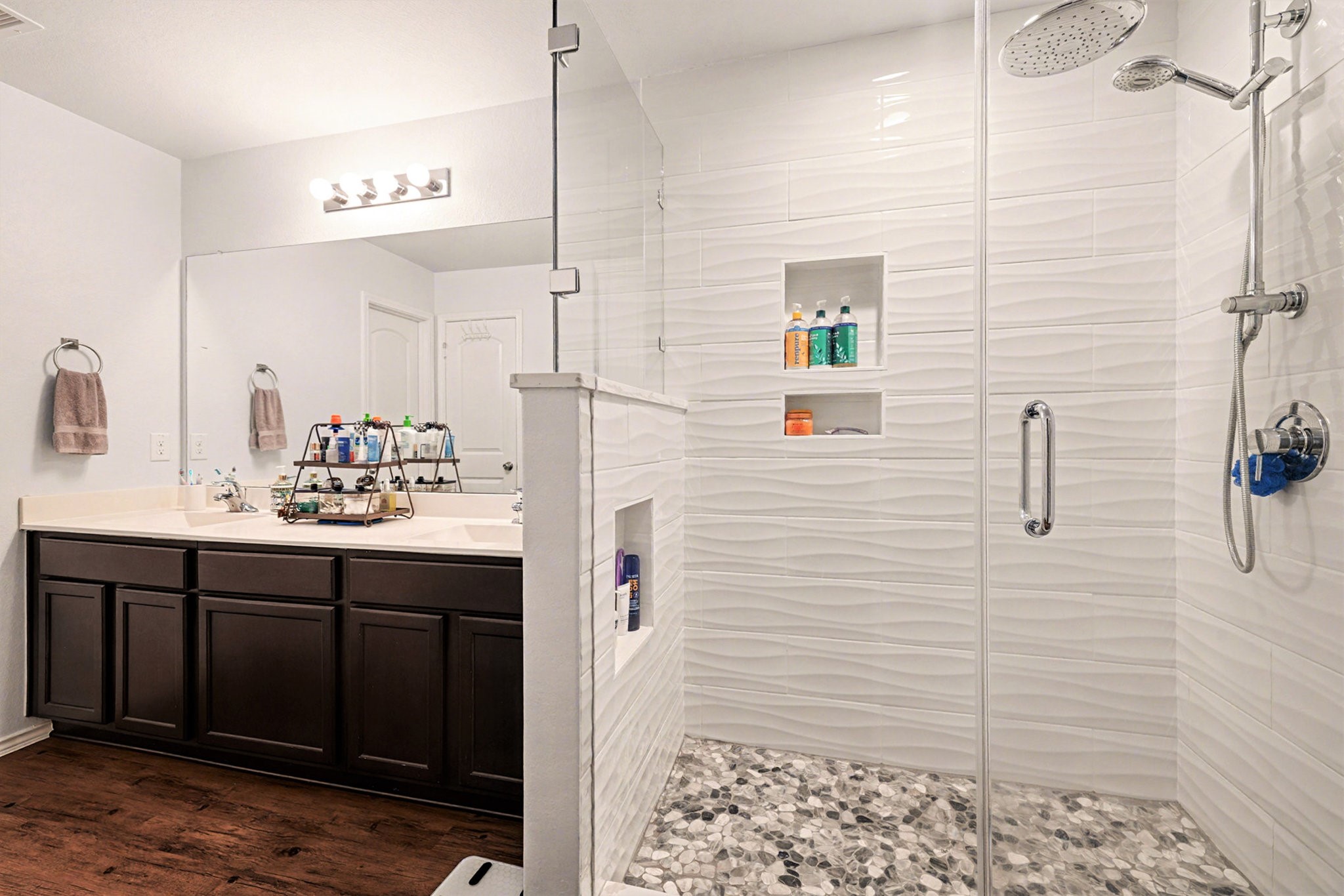 14106 Locke Point Court Conroe, TX 77384 - Photo 23 of 34 Primary Bathroom Walk in Shower