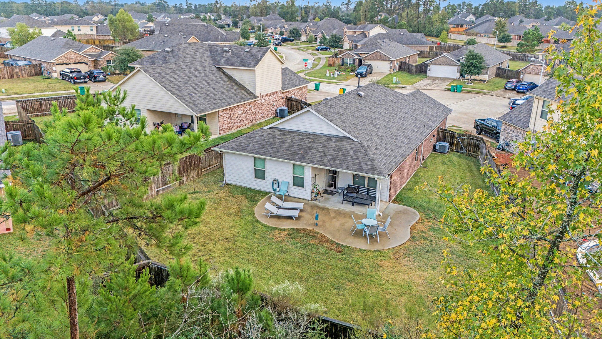 14106 Locke Point Court Conroe, TX 77384 - Photo 31 of 34 Another Angle of Spacious Backyard