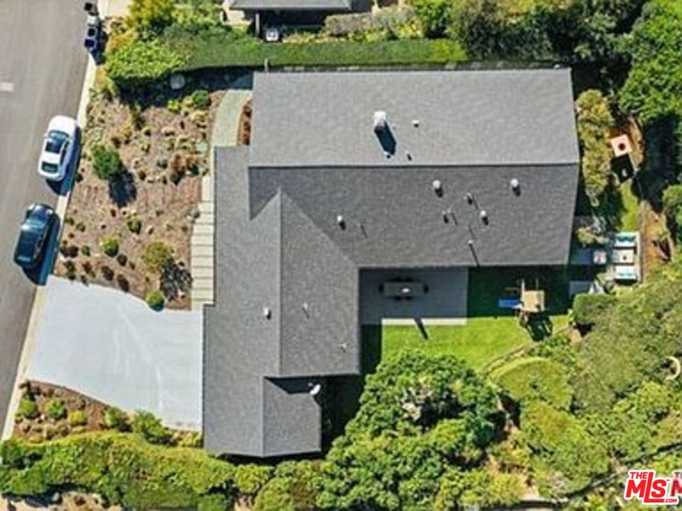 Roca Chica Drive Malibu, CA 90265 - Photo 30 of 34 an aerial view of a house with a yard