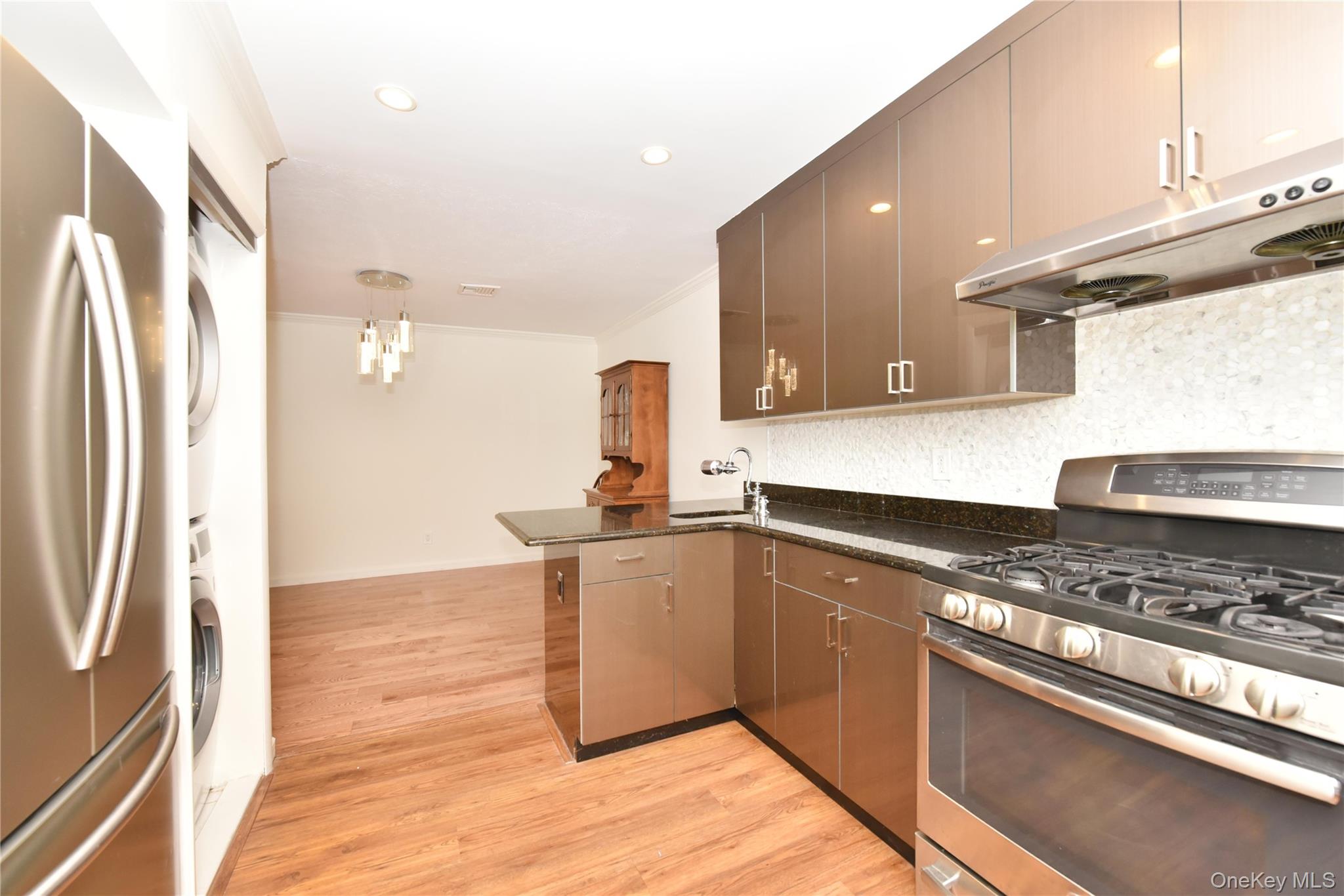 142 I U Willets Road Albertson, NY 11507 - Photo 5 of 32 a kitchen with stainless steel appliances granite countertop a refrigerator and a sink