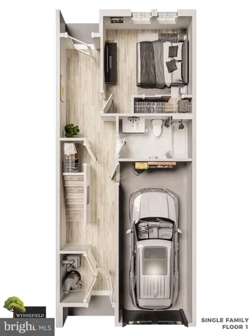 a kitchen with a stove and a microwave