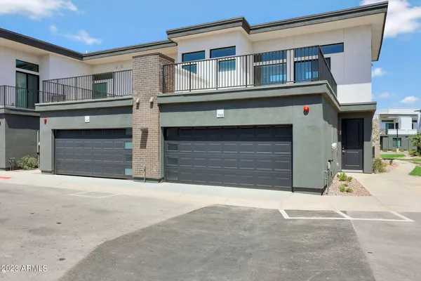 a house with a entrance gate