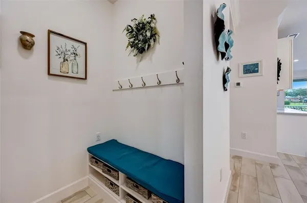 a kitchen with a stove and cabinets