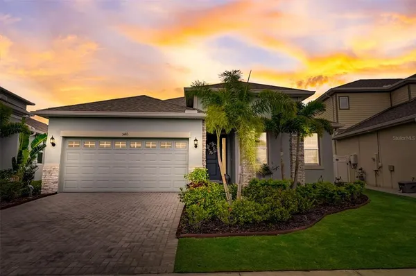 front view of house with a yard