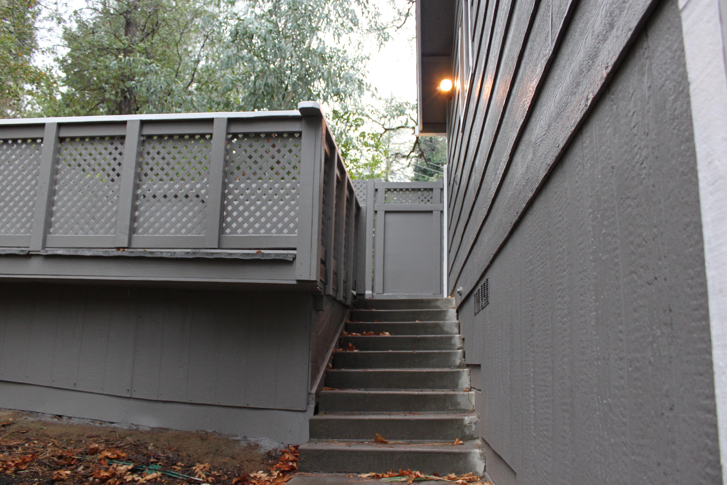 22158 Sunshine Way Redding, CA 96003 - Photo 20 of 29 Stairs up to side patio