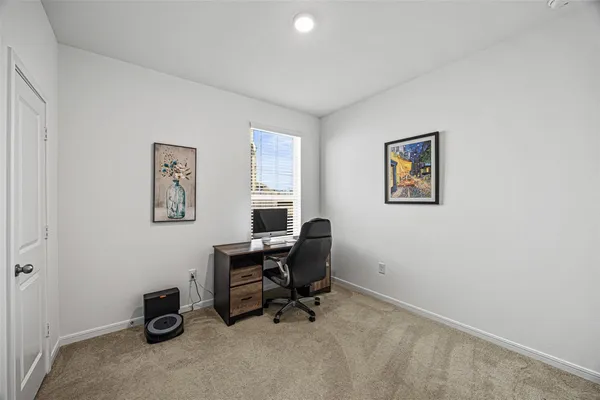 a view of a workspace with a window