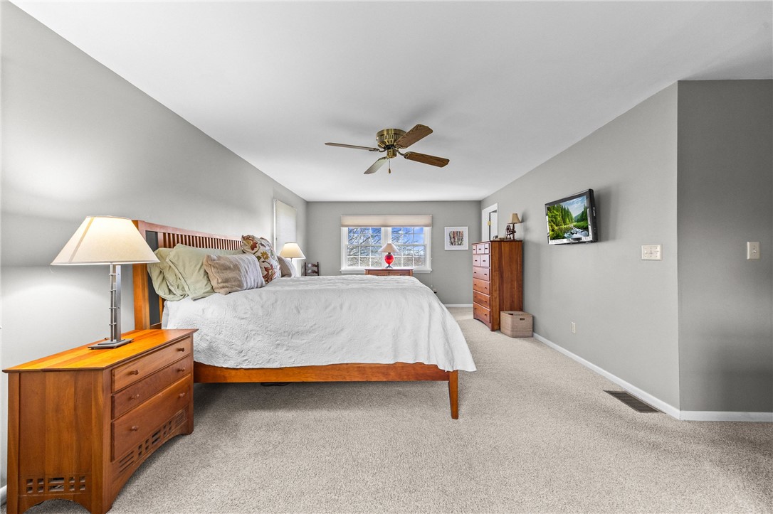 2480 Cooley Road Canandaigua, NY 14424 - Photo 21 of 50 Ceiling Fan, Freshly painted and new carpet