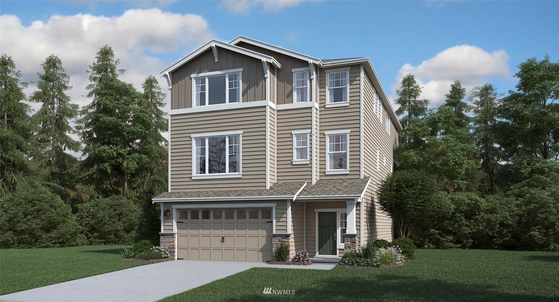 23309 41st Drive Southeast, Unit 21 Bothell, WA 98021 - Photo 1 of 5 front view of house with a yard