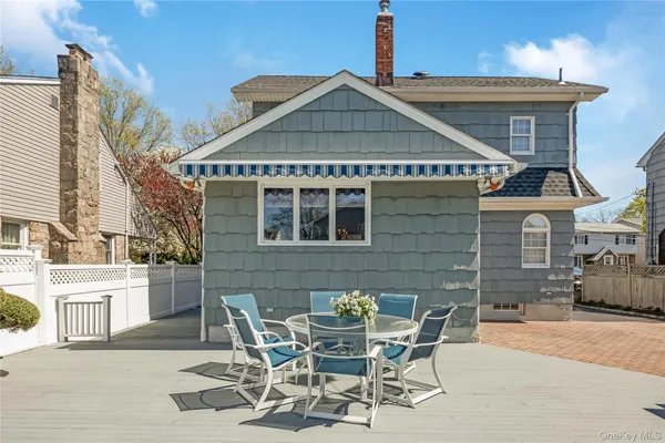 a view of a house with a patio