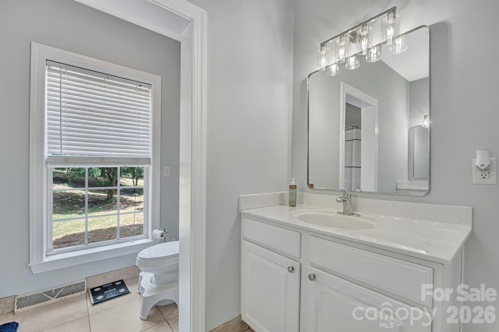 2538 Southside Road Lincolnton, NC 28092 - Photo 24 of 33 a bathroom with a sink a toilet and a mirror