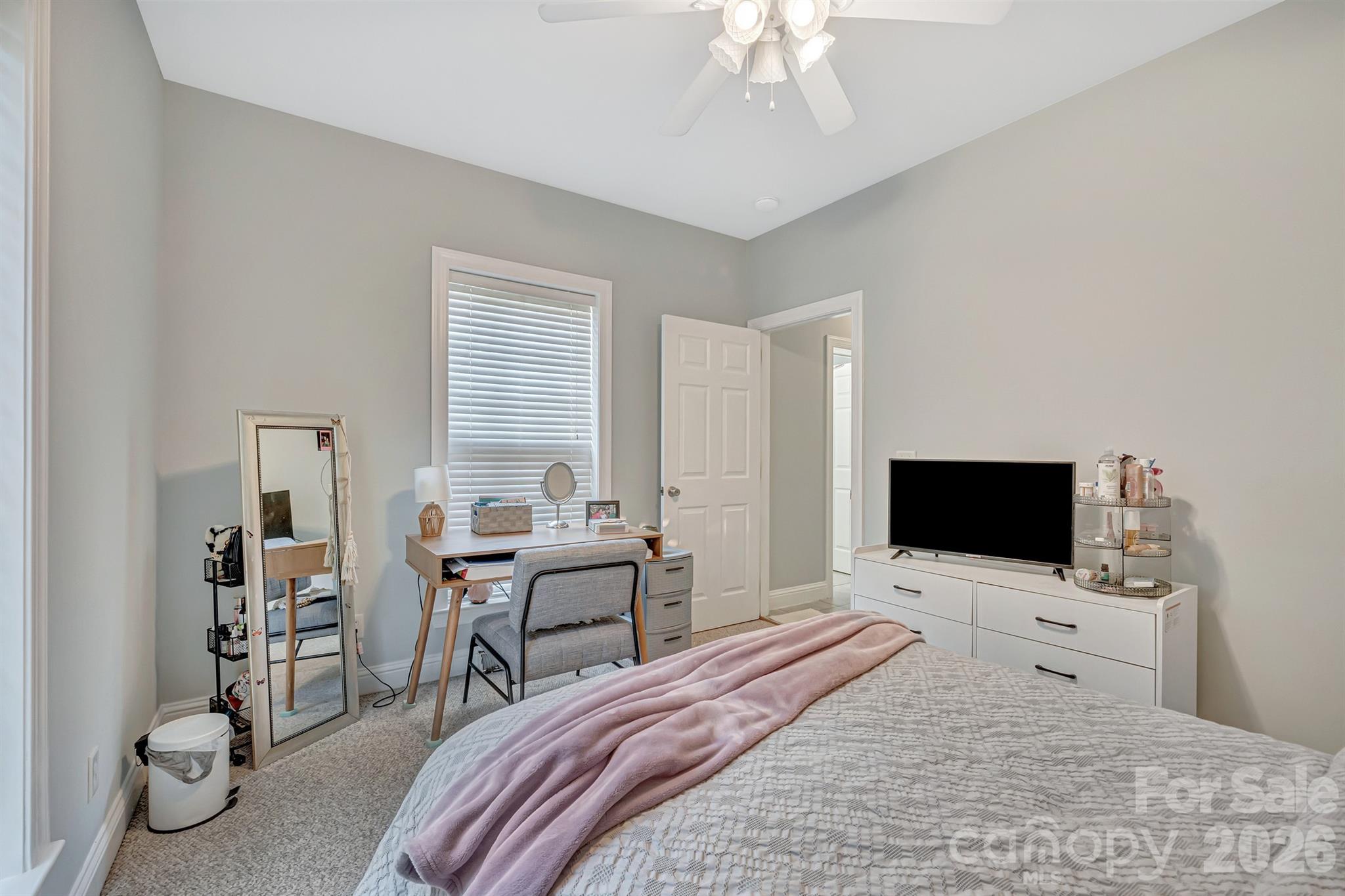 2538 Southside Road Lincolnton, NC 28092 - Photo 26 of 33 a bedroom with a bed and a flat screen tv