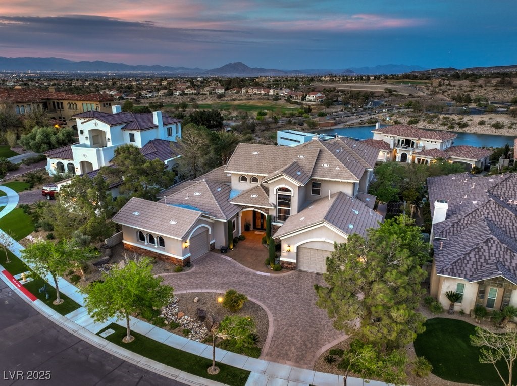 1377 Ruby Sky Court Henderson, NV 89052 - Photo 16 of 61 Aerial view at dusk featuring a residential view a