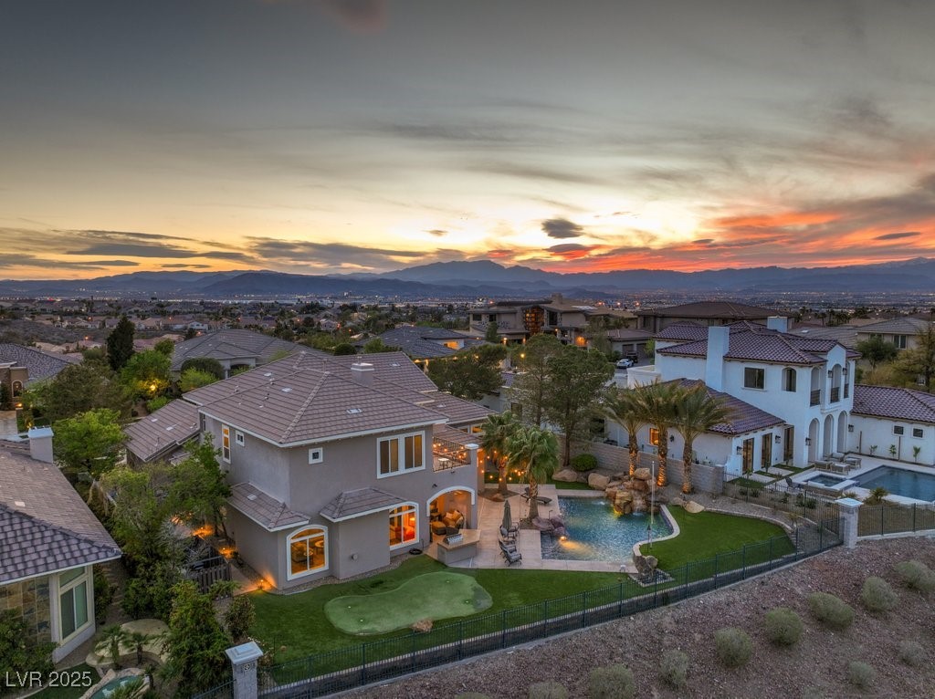1377 Ruby Sky Court Henderson, NV 89052 - Photo 19 of 61 Birds eye view of property featuring a residential