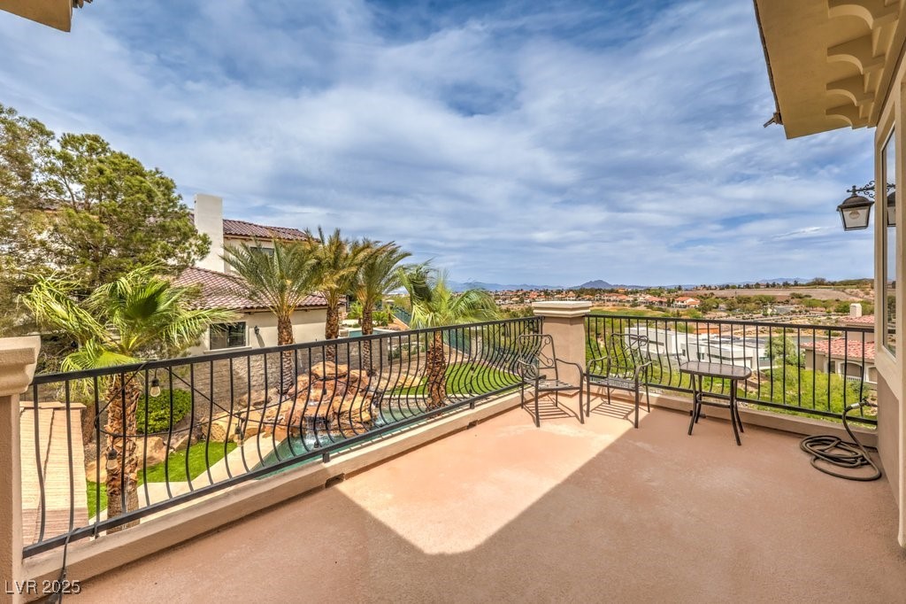 1377 Ruby Sky Court Henderson, NV 89052 - Photo 50 of 61 View of balcony Off of Primary Bedroom