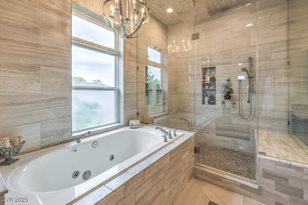 1377 Ruby Sky Court Henderson, NV 89052 - Photo 54 of 61 Relax in the jetted tub and shower