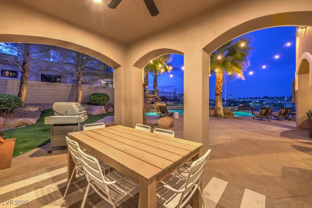 1377 Ruby Sky Court Henderson, NV 89052 - Photo 9 of 61 View of patio / terrace with a fenced backyard, ou