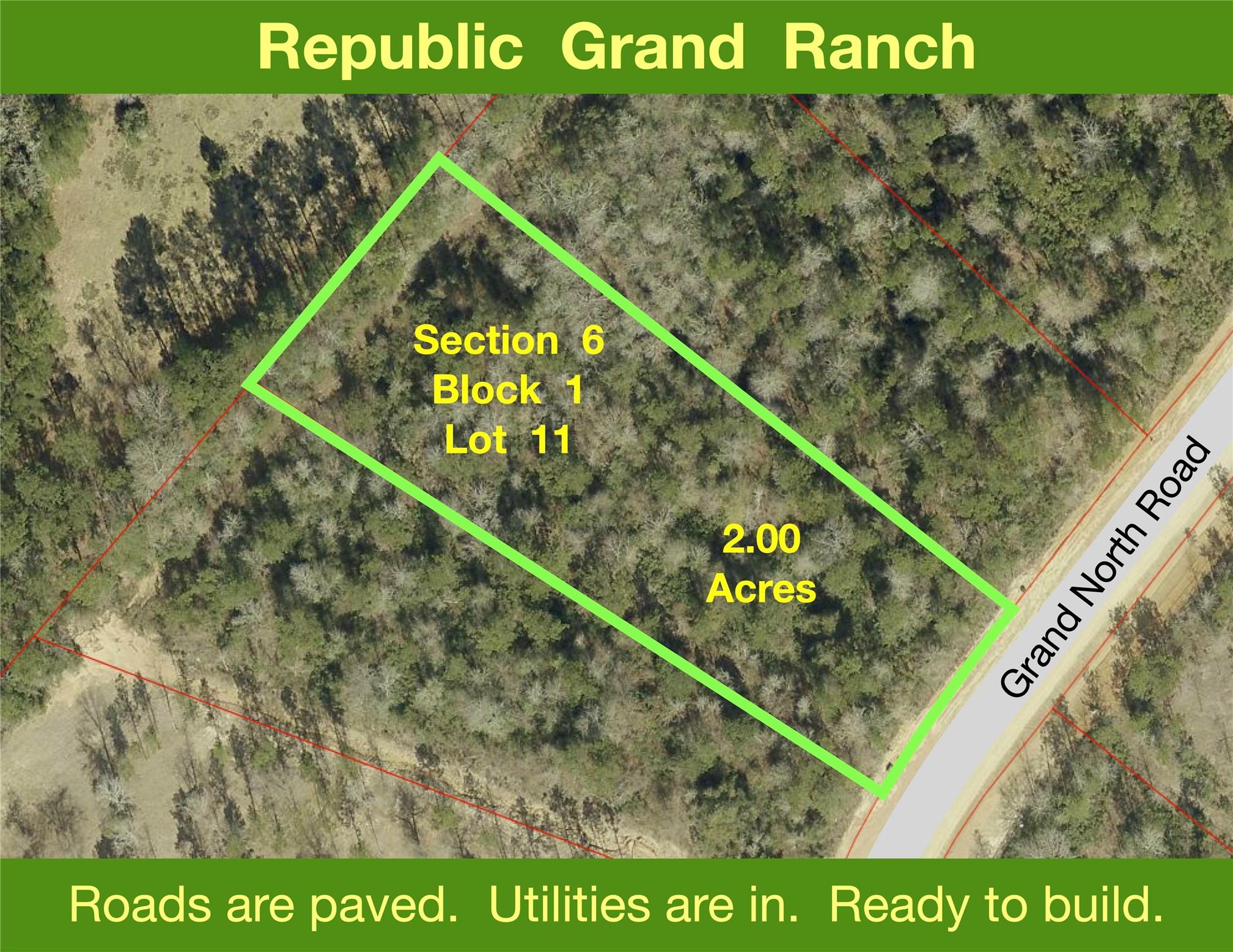 11756 Grand N Road Willis, TX 77378 - Photo 1 of 18 a view of a park with a sign on the wall