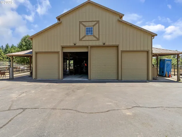 front view of a house with a garage