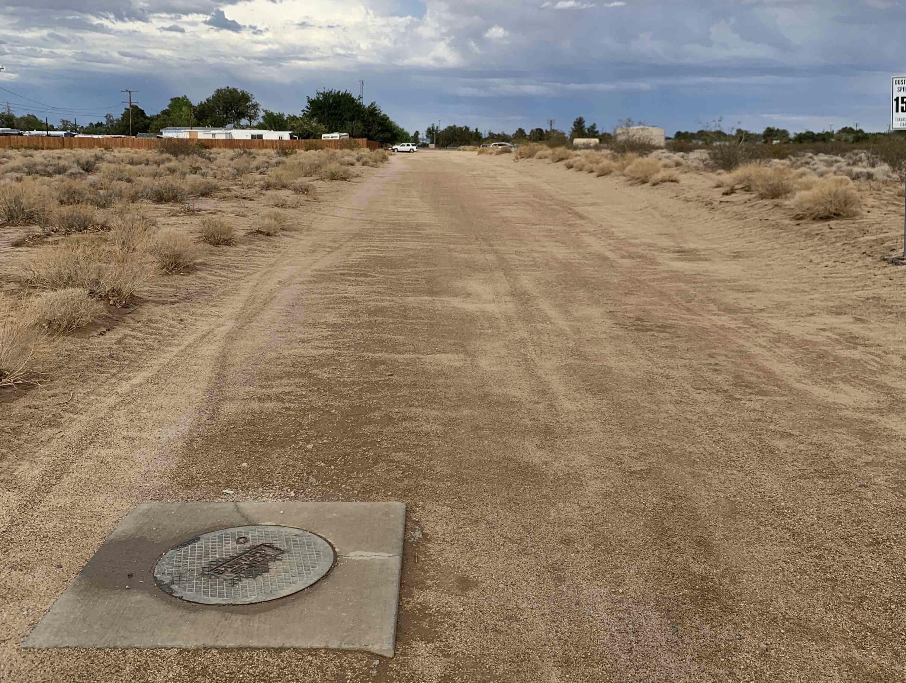 Redrock Inyokern Road Inyokern, CA 93527 - Photo 27 of 49 Sunset Ave Sewer SW side E view