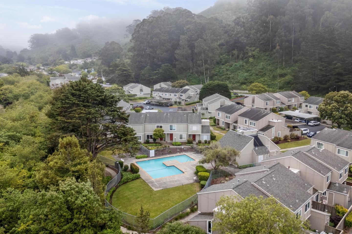 1287 Rosita Road Pacifica, CA 94044 - Photo 5 of 76 an aerial view of a residential houses with outdoor space and parking