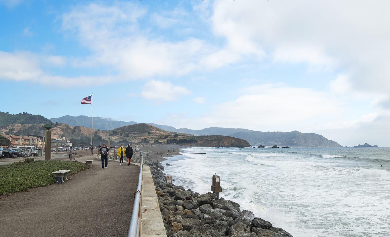 1287 Rosita Road Pacifica, CA 94044 - Photo 61 of 76 a view of a lake with mountain in the back