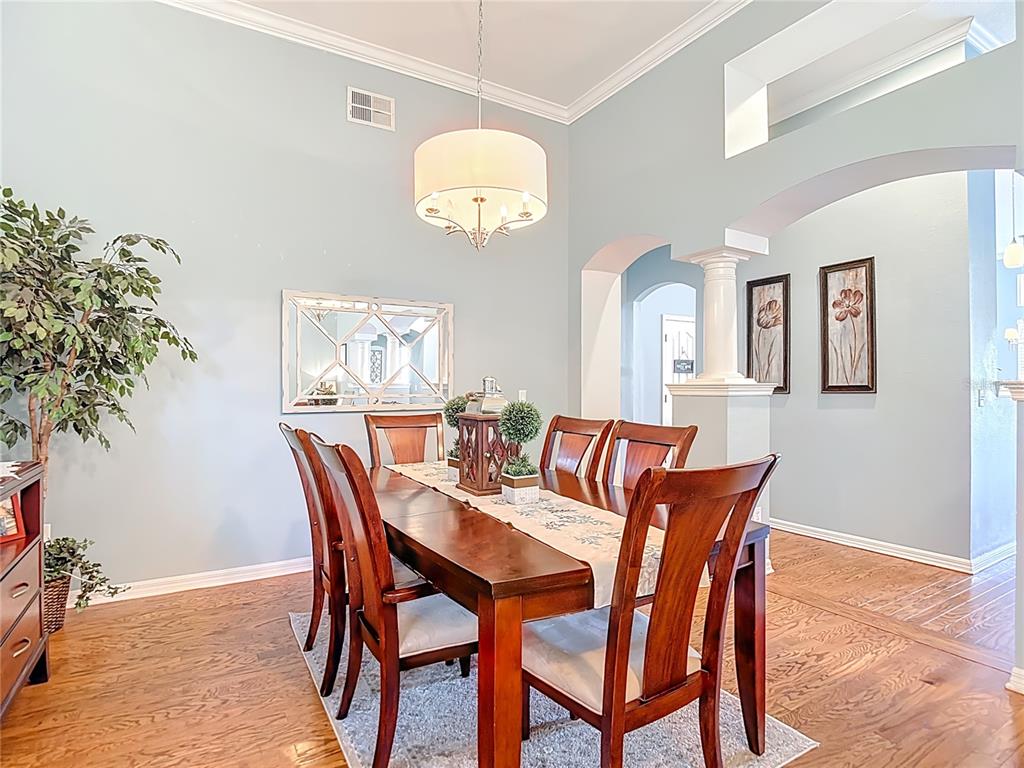 4805 Tea Rose Court Lutz, FL 33558 - Photo 13 of 59 a dining room with furniture and window